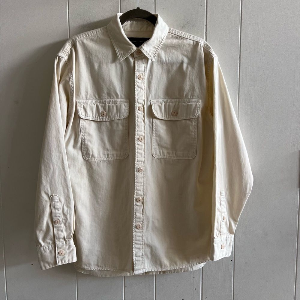 Abercrombie and Fitch Cream Button Down Shirt